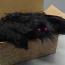 JOYIN 2 Pack 5 Ft Halloween Outdoor Decorations Hairy Black Spider, Scary Giant Spider, Fake Large Haunted House Props, Halloween Yard Lawn Decorations Party Indoor Decor