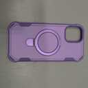 Compatible with iPhone 16 Plus Case 6.7'' with Magnetic Ring Stand [Military Drop Protection][Compatible with MagSafe] Shockproof 16 Plus Phone Case for Men Wowen,Purple