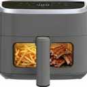 Sweetcrispy Air Fryer 4 Quart with Window, 1500W Digital Airfryer with 8 Presets, 60-Min Timer, Max 400F, Auto Shut Off & Nonstick Dishwasher Safe Basket, Shake Reminder for Small Kitchen