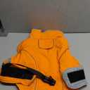 Lelepet Dog Coat Waterproof Dog Jacket Reflective Fleece Vest with Adjustable Buckle & Leash Hole Windproof Cold Weather Coats for Small Medium Large Dogs, Warm Hunting Vest, Orange, L