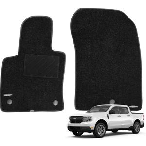 WENNEBIRD Superior Carpet Front Row Floor Mats for 2022-2026 Ford Maverick, 0.6-Inch Ultra-Thick, Noise-Reducing, All-Weather Waterproof Anti-Slip 2-Pc Set