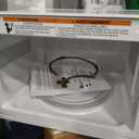 COMMERCIAL CHEF 1.4 Cubic Foot Microwave with 10 Power Levels, Small Microwave with Push Button, 1100 Watt Microwave with Digital Control Panels, Countertop Microwave with Timer, White