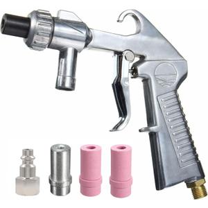 Sand Blaster Gun,Sandblasting Sandblaster Gun Kit for Sandblast Blast Cabinet with Ceramic Nozzles