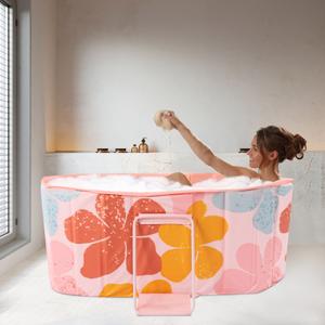 Portable Insulated Bathtub Ice Bath Tub For Athletes Foldable Hot Tub Home, Size 20 H