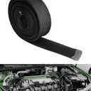 2 x Heat Shield Sleeve Fuel Line Heat Shield Auto Hose Spark Plug Wire Cover Protectors Boots Roll 2500 Degree for Car&Auto Wire Loom Brake CableBlack3/4" IDX10'