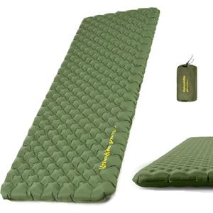 Naturehike 25oz Ultralight Sleeping Pad, Insulated Inflatable Sleeping Pad 4.6R, Lightweight Sleeping Mat for Camping, Hiking, Backpacking, with Air Pump Sack (Rectangular, Green)