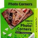 Aneco 600 Pieces Clear Self-Adhesive Picture Mounting Corner Stickers Transparent Acid-Free Photo Mounting Corners for Scrapbooking Diary Journal