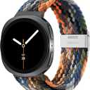Stretchy Braided Bands For Samsung Galaxy Watch 8 40mm 44mm/Galaxy Watch 8 Classic 46mm, Smartwatch Replacement Elastic Nylon Woven Breathable Sport Strap For Men Women