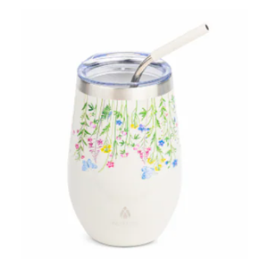Core Home Wine Tumbler  17OZ - -Grey Floral