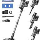 Proscenic Cordless Vacuum Cleaner,45Kpa 55Mins P11 Mopping Wet Dry Vacuum and Mop Combo All in one, Lightweight Stick Vacuum with LED Display, Long Runtime Ease of use for All Floors Pet Hair Carpet