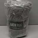 LOCHAS Luxury Bathroom Rug Shaggy Bath Mat 24 x 60 Inch, Washable Non Slip Bath Rugs for Bathroom Shower, Soft Plush Chenille Absorbent Carpets Mats, Gray (Grey)