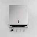 Paper Towel Dispenser Wall Mount - Multifold Trifold Paper Towel Dispensers, Large Capacity Stainless Steel Tissue Holder, Suitable for Bathrooms and Public Places (St-5821-1)