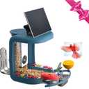 Smart Bird Feeder with Camera Solar Powered, Hummingbird Feeders for Outdoors, 2K HD AI Identify Birds 10000+Species, DIY Add-ons, AI Instant Notifications, IP65 Waterproof, 6400mAh Large Battery