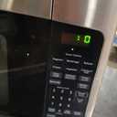 GE Countertop Microwave Oven,1, 200-watt Capacity, 2.0 Cubic Ft., 8 Auto Setting Cooking Settings, Child-Lock Technology, Kitchen Essentials for the Countertop, Dorm Room or Apartment, Stainless Steel