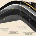 Mahjong Mat for Table 31.5''x31.5'', Non-Slip Mahjong Cloth Cover with Game Rules, Mahjong Tablecloth for Poker, Board Games Table Mat, Card Games, Tile Games, Dominoes (Black)