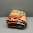 YIHOUSE Brown Area Rug 3x5,Geometric Burnt Orange Area Rug Non Slip,Farmhouse Rugs Washable,Vintage Burgundy Carpets for Bedroom, Boho Rug for Kitchen,Dining Room