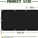 40% Shade Cloth for Garden 4x10FT Sun Shade Net with Grommets Outdoor | HDPE mesh tarp UV protection for greenhouse patio plants vegetables flowers, breathable cover, easy hang
