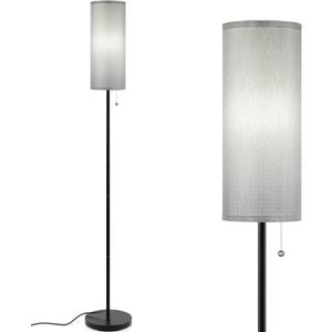 Coucrek Floor Lamp for Living Room, 3 Color Temperature Modern Standing Lamps, Minimalist Floor Lights for Bedroom, Office, Reading,Gray