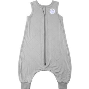 Dreamland Baby Toddler Sleep Sack with Feet, 1.0 TOG Temperature Rating - Ultra Soft Viscose Wearable, Breathable (3T, Grey)