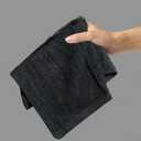 100% Cotton Washcloths - 60 Pack|400 GSM|Soft Face & Body Washcloths| Highly Absorbent|12 x 12 in|Black