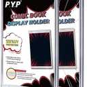 2ct Magnetic Comic-Book Display Cases - Crystal Clear One Touch Comic Book Holders, UV Protection Comic Book Slab Protectors, Premium Wall Mountable Comic Book Protective Holders, Fits Most Comics