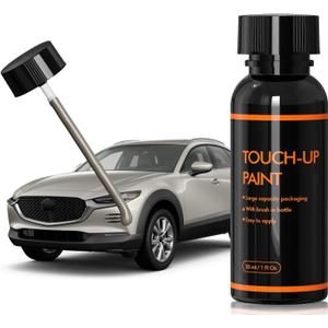 47S Platinum Quartz Touch Up Paint Compatible with Mazda, DIY Car Paint Scratch Repair Kit, Quick & Easy Fix Automotive Scratch Repair for CX-5/CX-30/CX-90/Mazda3/MX-5/Miata