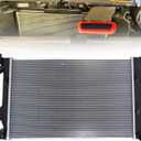 SecosAutoparts 2.0L Engine Coolant Radiator Aluminum Fit for Kia Forte Sedan 2019-2023 Fit for Hyundai Elantra 2017-2020 & Elantra GT 2018-2020 Replace# 25310J7000 KI3010169