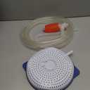 Pool Cover Pump Siphon, Automatic Above Ground Pool Water Pump, White, Round, Plastic, Siphon Mechanism, Effortless Pool Drainage