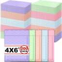Gueevin 200 Pcs Bubble Mailer 4 x 6 Inch Small Shipping Bags Waterproof Padded Envelopes Self Adhesive Poly Bubble Packaging Envelopes Bulk for Shipping Mailing Trading Card Packaging (Pastel Color)