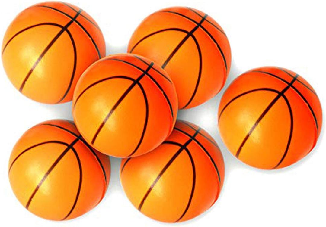 24 Pack | 2.5" inch Basketball Stress Ball, Mini Foam Squeeze Sports Ball Toy - Pressure Relieving Health Balls, School, Classroom, Party Favors (2.5" Inches) (Orange)