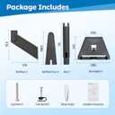 Starlink Standard Wall Mount - OEM Mounting Kit Suitable for Starlink Standard V3, Gen3, 4, 4X, Enterprise, (Latest Generation)