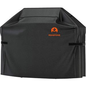 Roastove BBQ Grill Cover, 600D Heavy Duty Oxford Fabric Grill Cover for Weber, Brinkmann, Char Broil etc.(UV & Dust & Water Resistant, Weather Resistant, Rip Resistant)(64" L x 24" W x 48" H, Black) Roastove BBQ Grill Cover, 600D Heavy Duty Oxford Fabric Grill Cover for Weber, Brinkmann, Char Broil etc.(UV & Dust & Water Resistant, Weather Resistant, Rip Resistant)(64" L x 24" W x 48" H, Black)