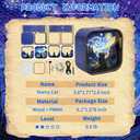 3D Wooden Puzzle Night Light DIY LED Art Lamp Kit for Adults Desk Decor Relaxing Craft Project Table Ornament and Unique Gift (Starry Cat)