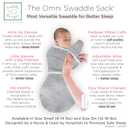 SwaddleDesigns 6-Way Omni Swaddle Sack, Arms Up Swaddle for Newborn, More Options to Calm Startle Reflex, Improves Sleep, Small, 0-3 month, 6-14 lbs, Heathered Gray
