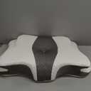 Memory Foam Pillows, Cervical Pillow for Neck and Shoulder Pain Relief, Ergonomic Contour Bed Pillow, Soft for Side Sleep Stomach Sleeping and Back Sleeper (Queen Size-24.8''Lx14.96''Wx5.78''H, Dark Grey)