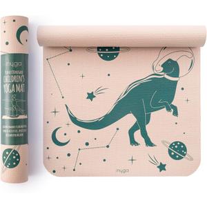 Myga Silk Print Kids Yoga Mat,Non-Slip Yoga Mat for Childrens Exercise, Fitness, Yoga and Mindfulness Lightweight, Easy Clean Play Mat for Girls and Boys