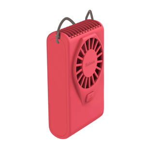 Holmes 4” Necklace Fan – Hands-Free, Battery Powered, Strong Breeze, Compact & Portable, Coral