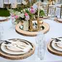Wood Slices for Centerpieces, Wood Rounds Cookies for Crafts, Rustic Wood Circles & Slabs, Wooden Discs for Tables Decor-for Art Projects and Rustic Weddings (8pcs 7-8)