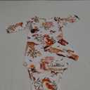 AMAWMW Newborn Baby Boys Girls Cartoon Sleeper Gown Long Sleeve Mountain Nightgown Hat Outfits (0-6 Months, Brown Wild)
