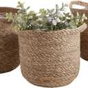 Round Cylinder Basket Set of 3 11'*11' , 10 '*10', 10'*9'