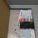 16" Led Drawing Board for Kids Rechargeable, Portable Doodle Glow LED Note Board with 7 Colors, Light Up Acrylic Dry Erase Lumi Board with Stand, Valentines Day Gifts Boys & Birthday Gifts(White) (1PACK)