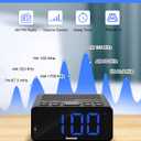 Digital Alarm Clock Radio with AM/FM Radio, Multi-Colors 1.4 LED Digits, Preset, Sleep Timer and Clear Display with Dimmer for Bedroom Bedside, Battery/Plug-in Powered