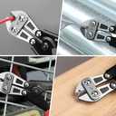 WORKPRO Mini Bolt Cutter 8-inch, Spring Loaded Small Heavy Duty Wire Cable Cutter, Snips Clippers with Soft Anti-Slip Handle