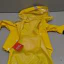 HDKUW Small Dog Raincoat and Rain Shoes Set, Full-Coverage Reflective Dog Jacket with Backbag, Dog Raincoat with Rain Boots Set for Small Medium Dogs Yellow 2XL (2XL:Chest Girth 19"-21",Weigth 16-20LB)