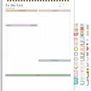 To Do List Notepad Undated, Daily To Do List Notebook (8.5"x 11") Spiral Daily Task Hourly Schedule Planning Pad with Checklist Suitable for Office, Home and School 104 Pages