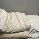 Andency Faux Fur Beige Comforter Set King Size, 3 Pieces Fluffy Fuzzy Plush Bedding Comforter Set (1 Shaggy Velvet Comforter & 2 Pillowcases), Soft Puffy Comfy Down Alternative Comforter Bedding Set