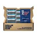 Dollar Shave Club | 4 Blade Razor Refills | 4 Stainless Steel Blades for a Close & Comfortable Shave, 1 One Wipe Charlies 