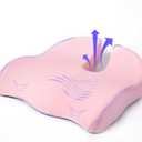 Seat Cushion for Office Chair, Large Thick Seat Cushion for Tailbone Pain Relief, Sciatica & Back Support, Memory Foam Office Chair Cushion for Long Sitting, Coccyx Cushion for Car, Wheelchair (Pink)