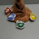 Harry Potter House Sorting Hat Burrow Pet Toy | Dog Toy Sorting Hat with House Plush Removable Parts | Sorting Hat Burrow Toy for Dogs | Crinkle Dog Toy, Dog Chew Toys 10 inch