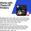 HP 67XL Tri-Color High-Yield Ink Cartridge Printers | Works with Printer Series: DeskJet 1255, 2700, 4100; Envy 6000, 6400 | Eligible for Instant Ink | 3YM58AN
